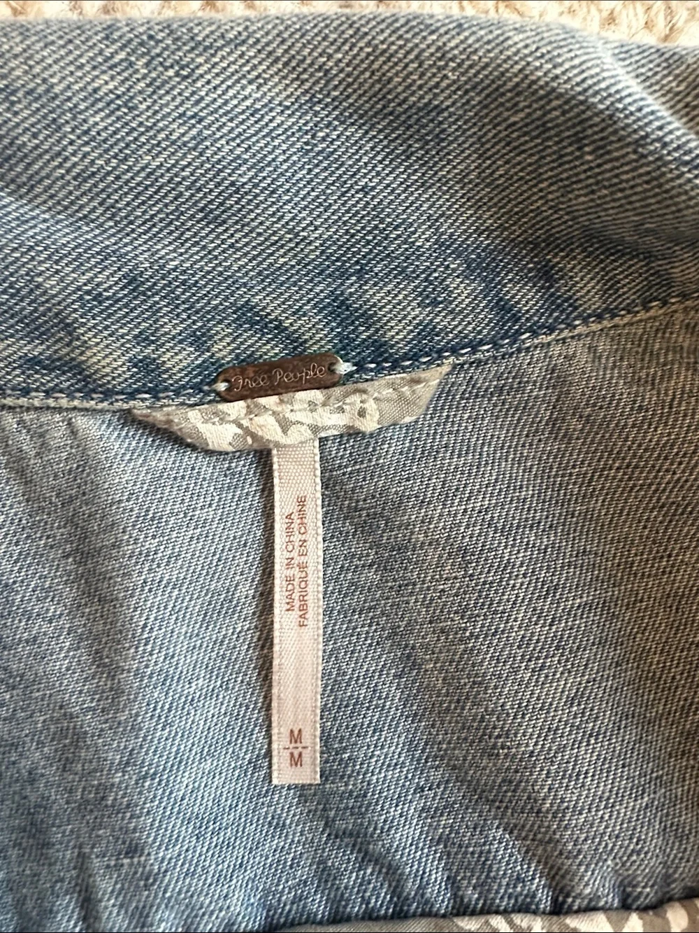 Free People Light Blue Denim Jacket - Picture 2 of 2